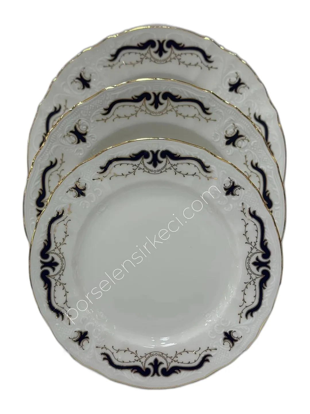 Bernadotte Cobalt Yay 77 Parça 12 Kişilik Yemek Takımı