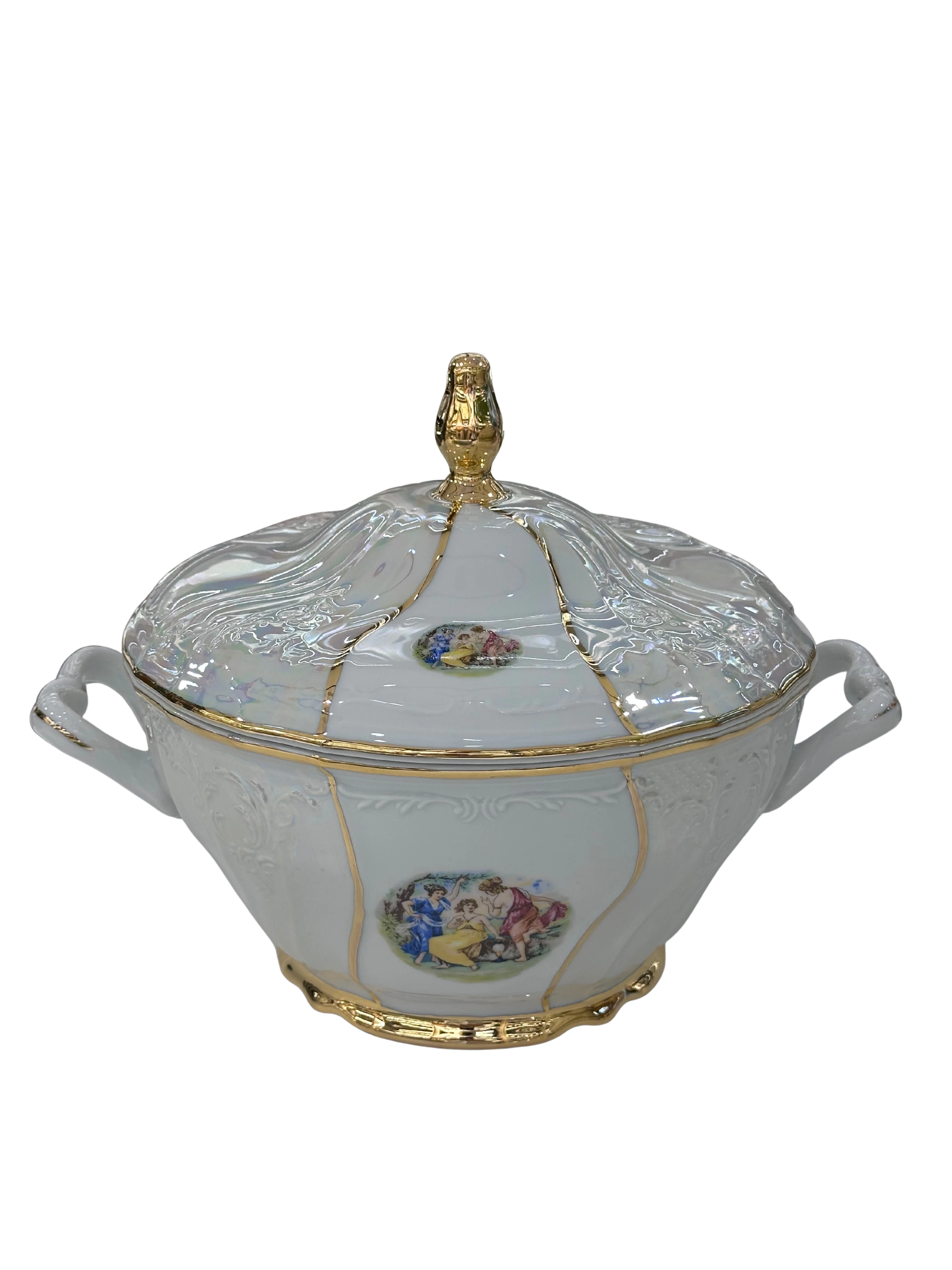 JEREMY RÖLYEF NEW PAERL FLOWERS 72 PARÇA 12 KİŞİLİK YEMEK TAKIMI