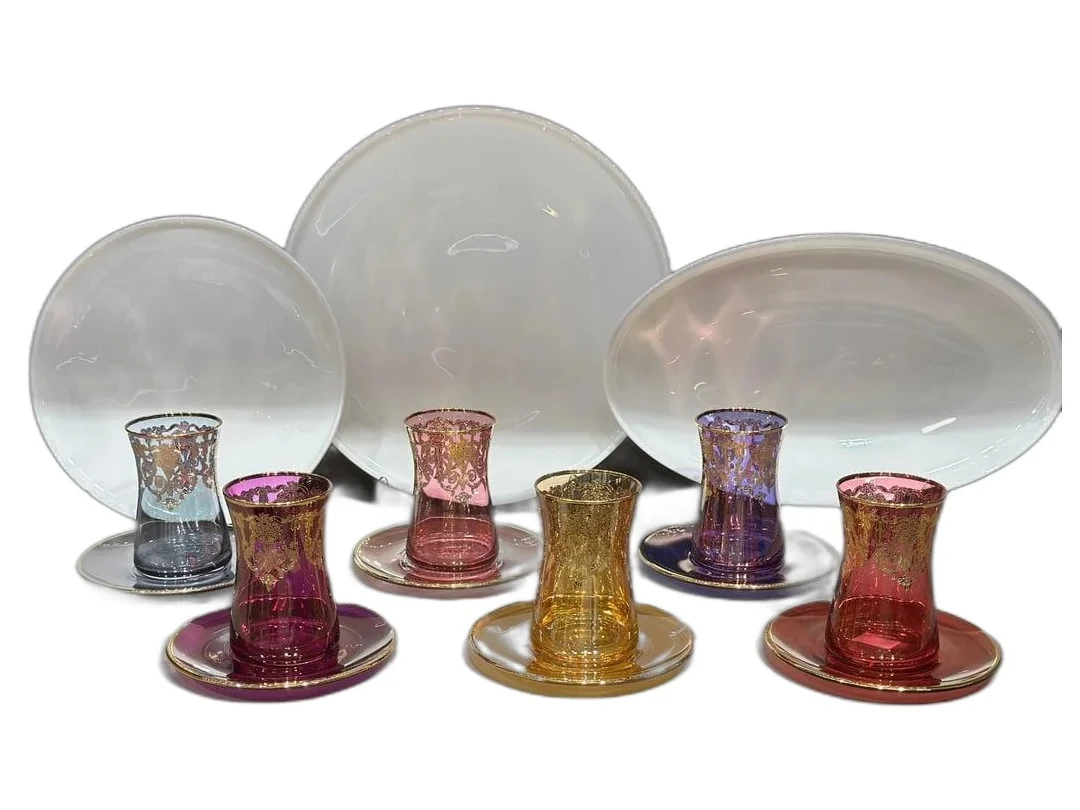 Monalisa 6 Renk Asorti Çay Bardak Seti