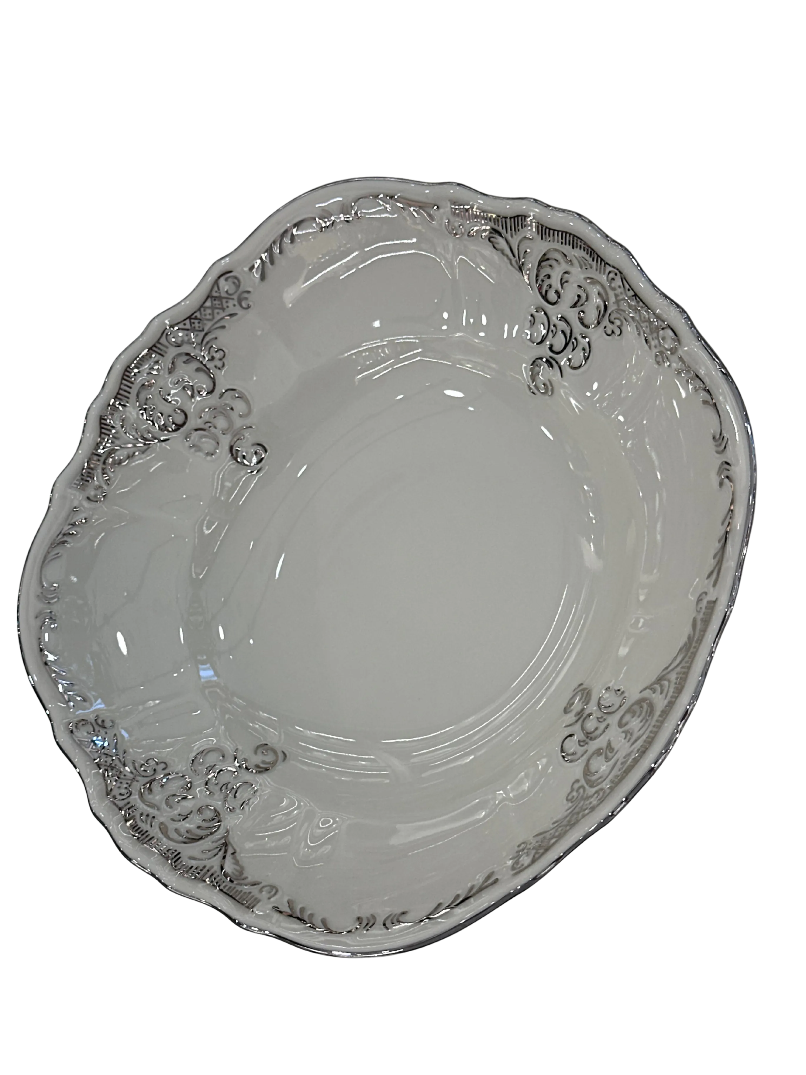 BERNADOTTE İNGİLİZ PLATİN 77 Parça 12 Kişilik Yemek Takımı