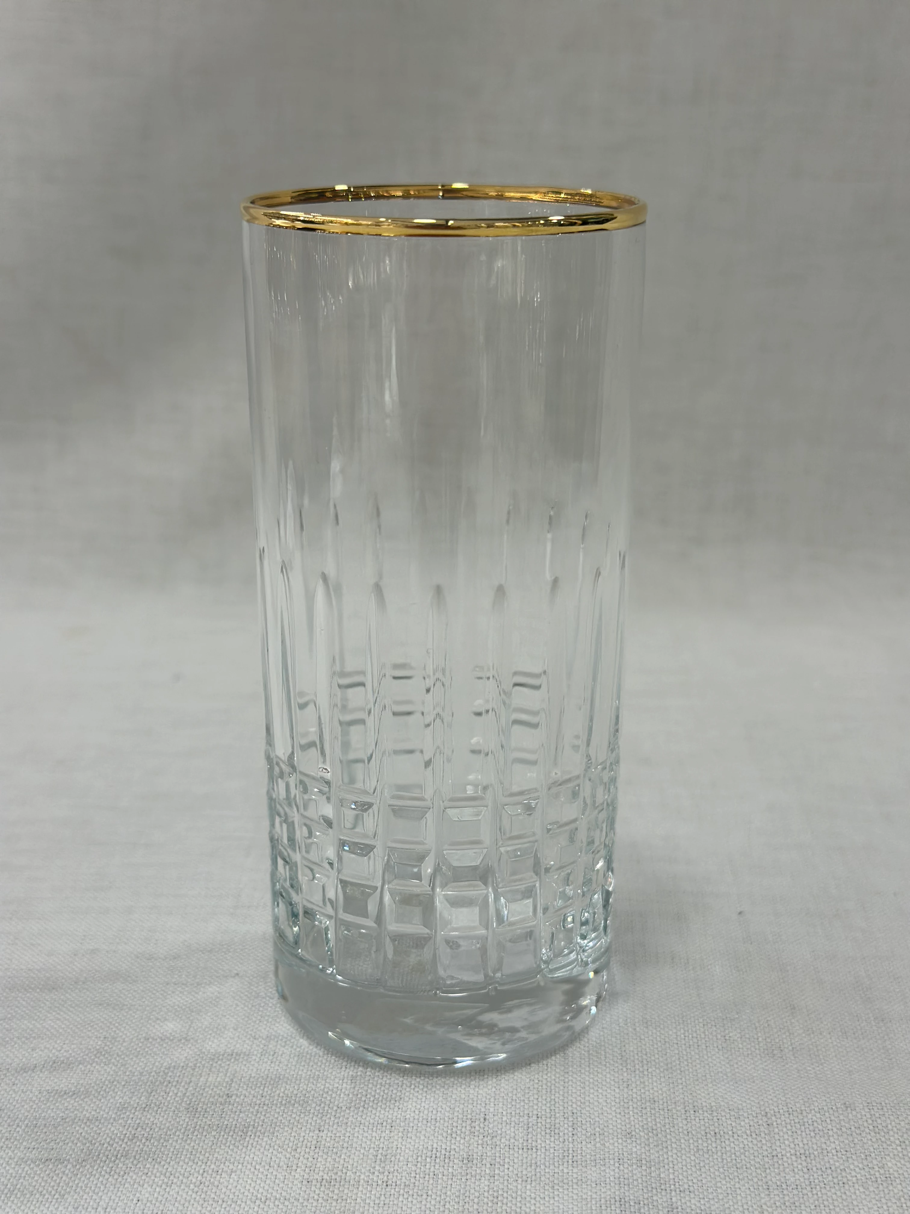 S.GLASS EL KESME ALTIN BANT 49 parça 12 kişilik bardak seti