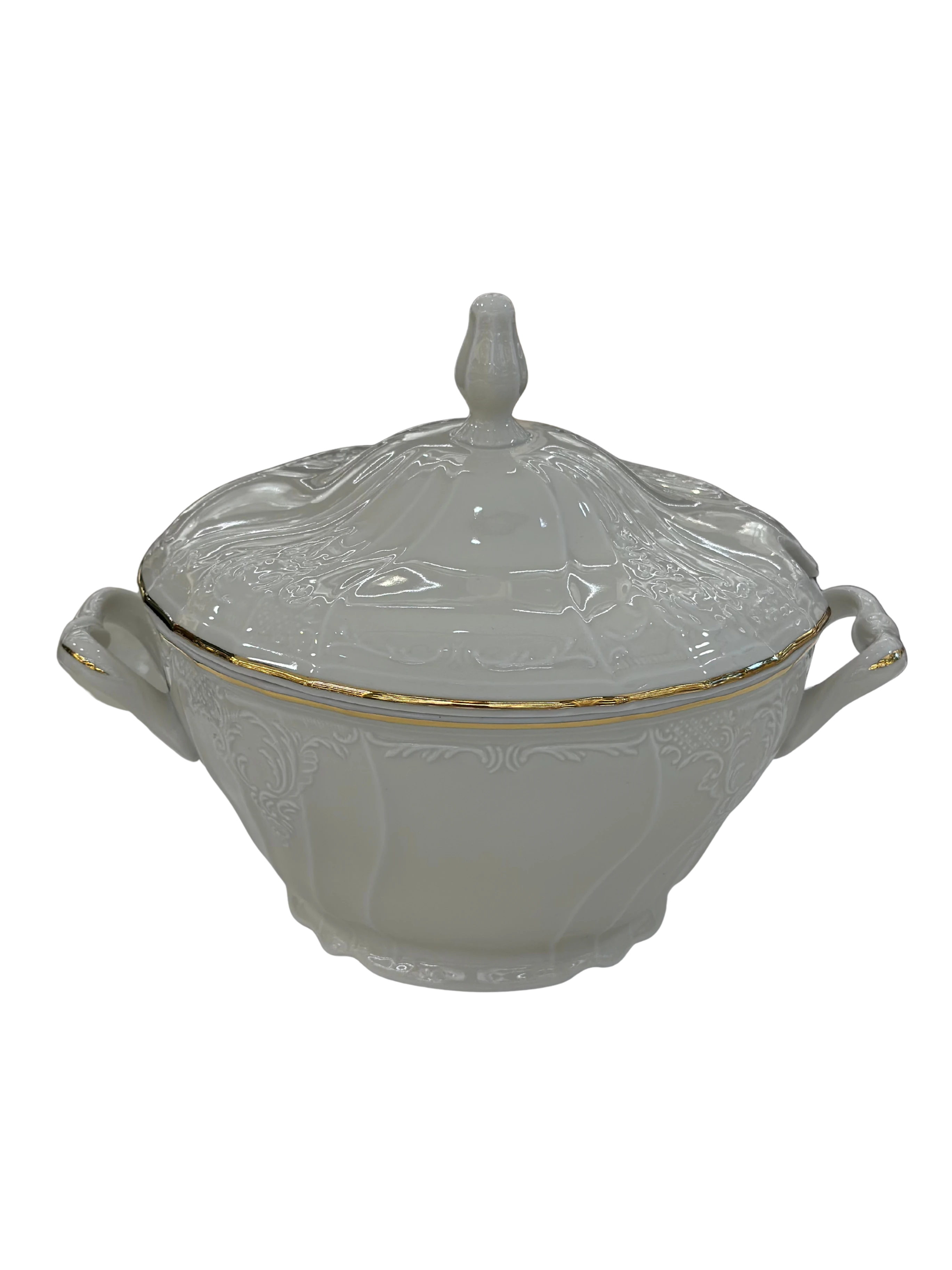 BERNADOTTE ÇİFT BANT ALTIN 77 Parça 12 Kişilik Yemek Takımı