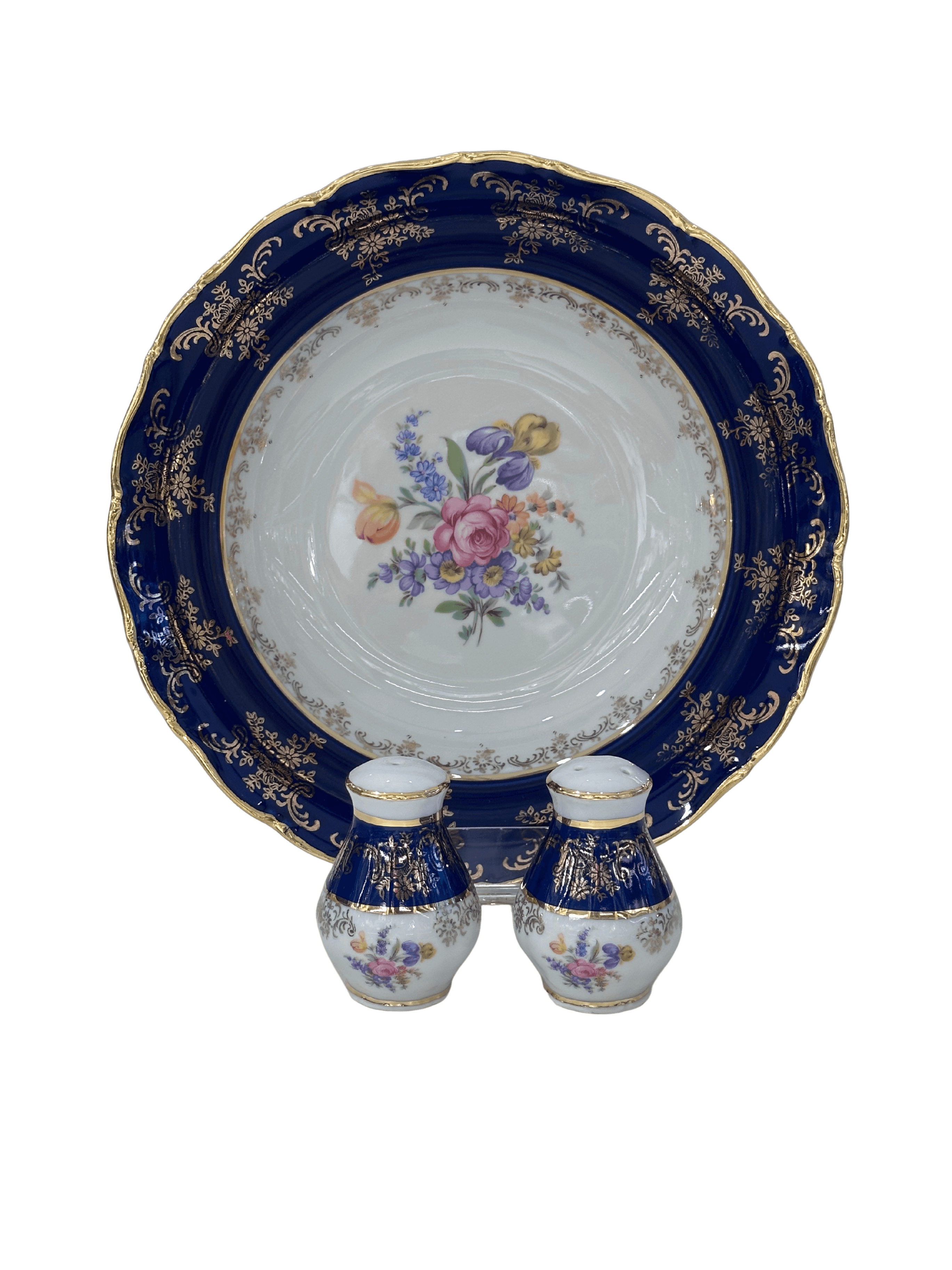 Jeremy Cobalt flowers 72 Parça 12 Kişilik Yemek Takımı