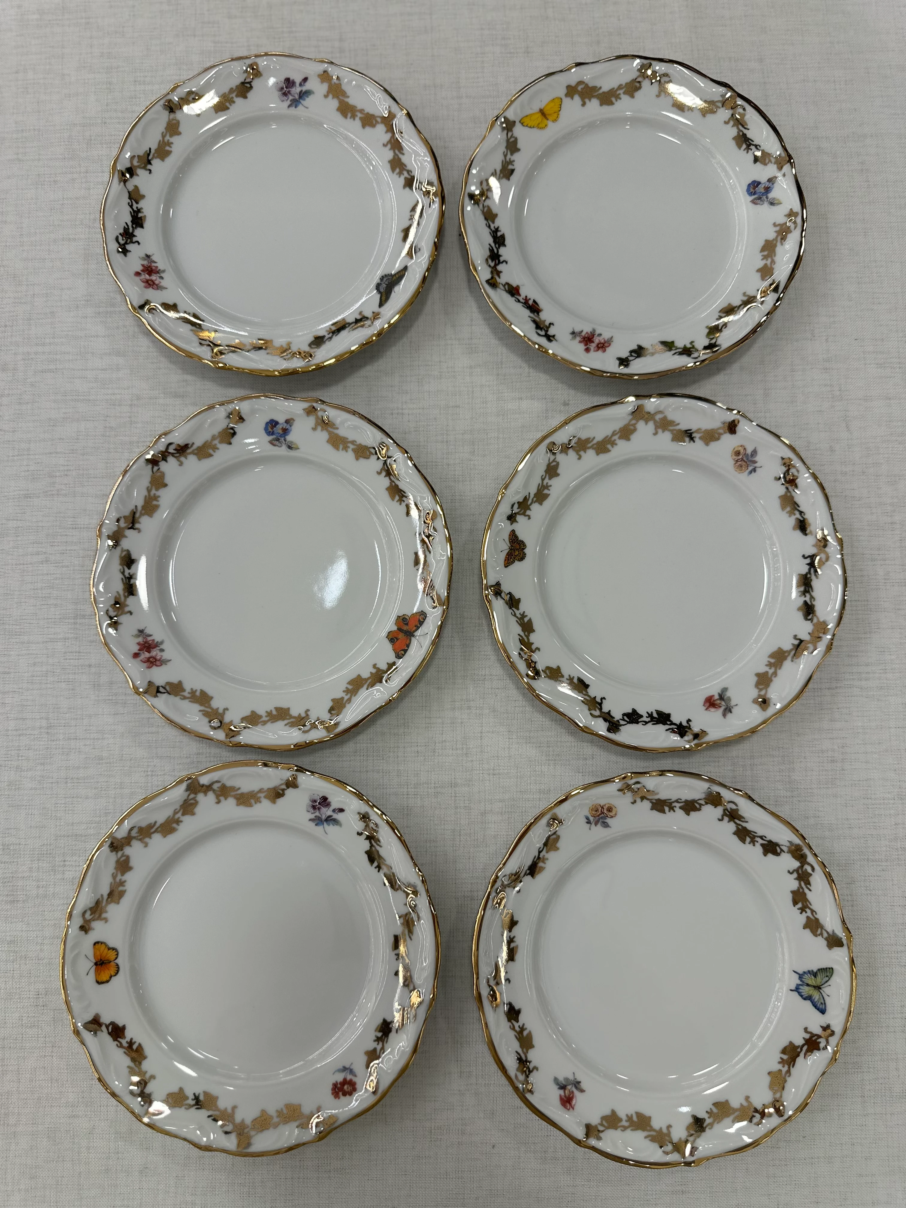 S.Clarıy italyan el yapımı 17 cm ikramlık 6 adet tabak