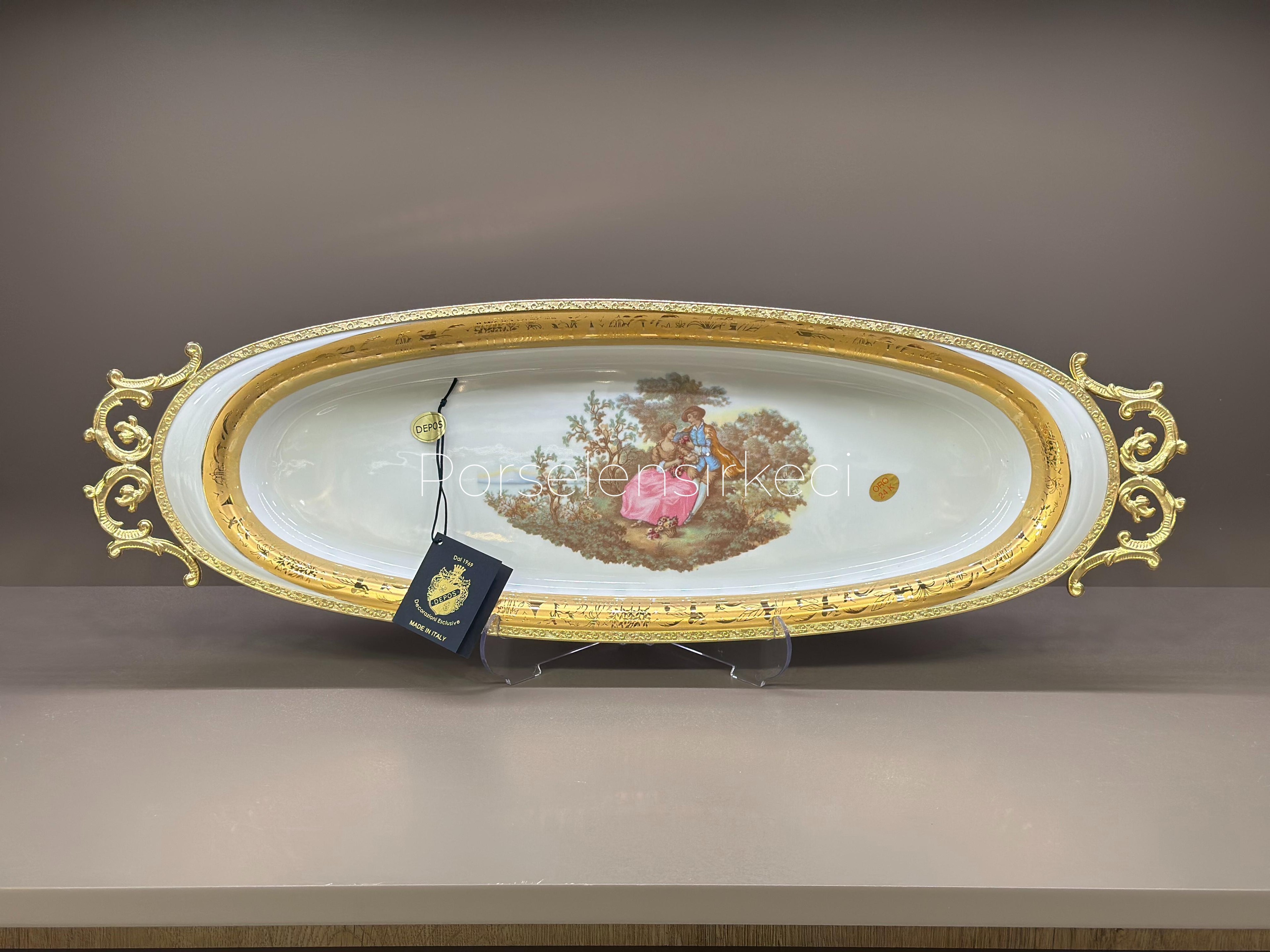 Depos T.Limoges Fragonard Oval Büyük Servis (19x52 cm)