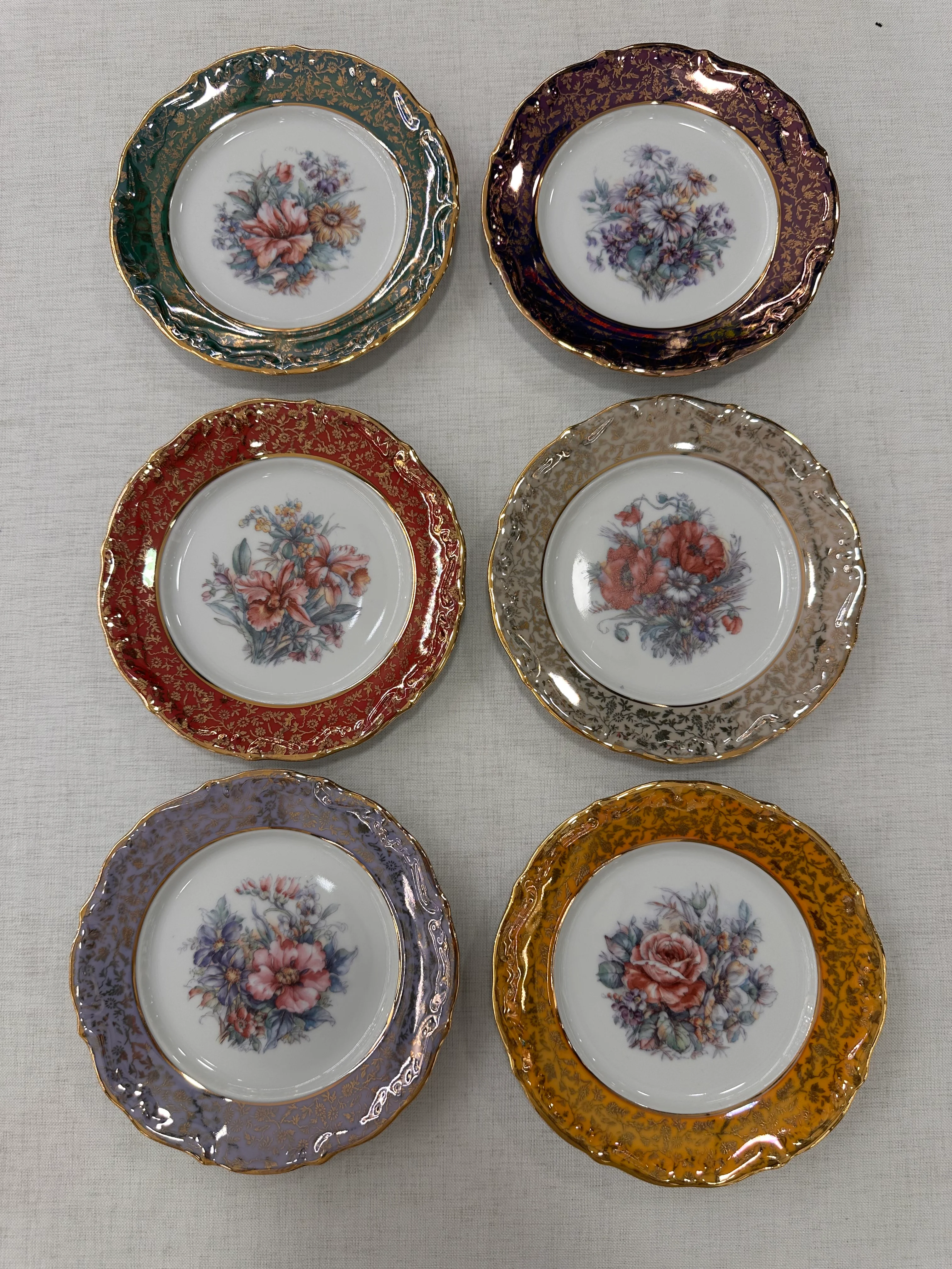 S.Clarıy italyan el yapımı 17 cm ikramlık 6 adet tabak