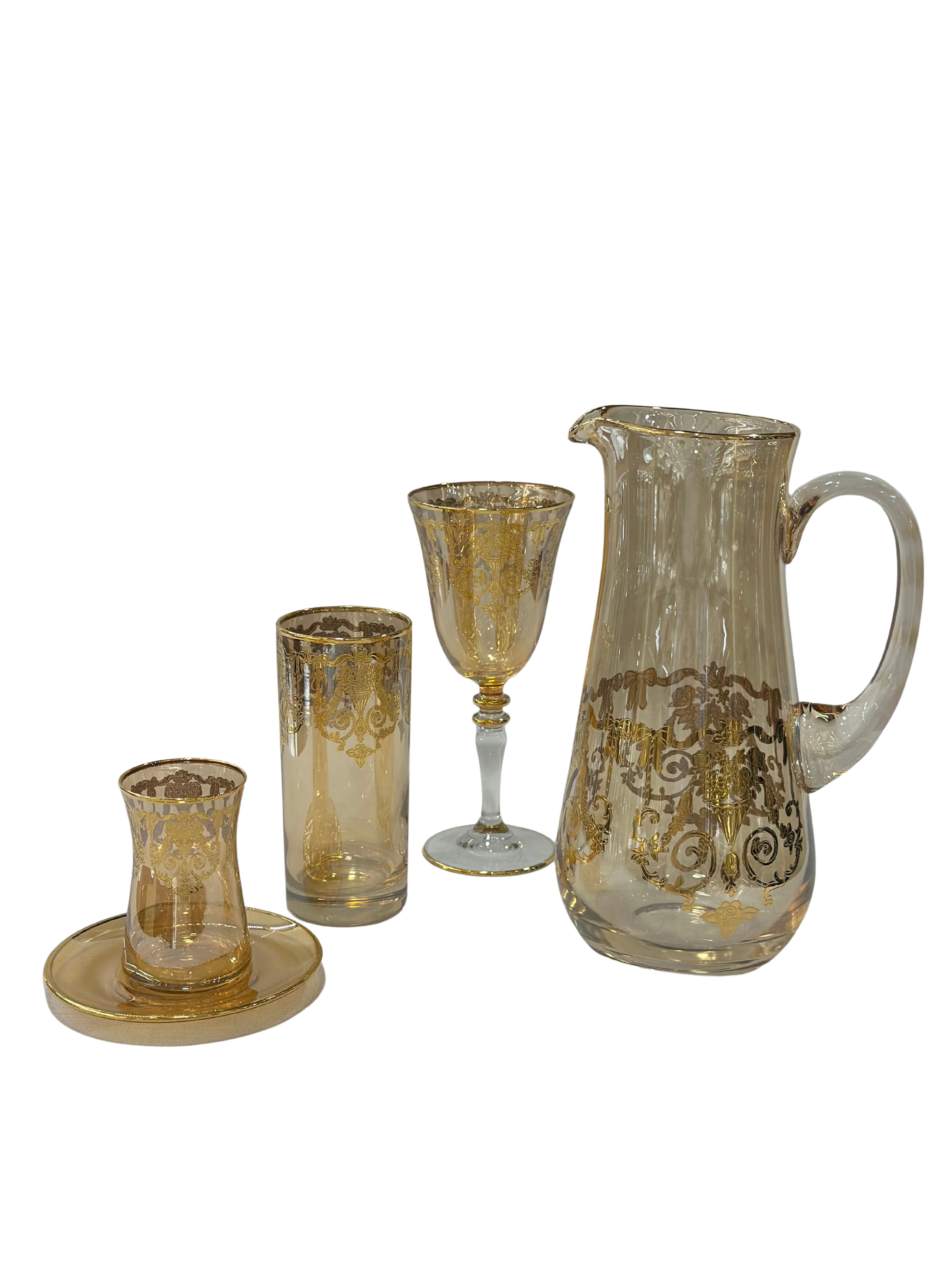 Monalisa Amber 49 Parça 12 Kişilik Bardak Seti