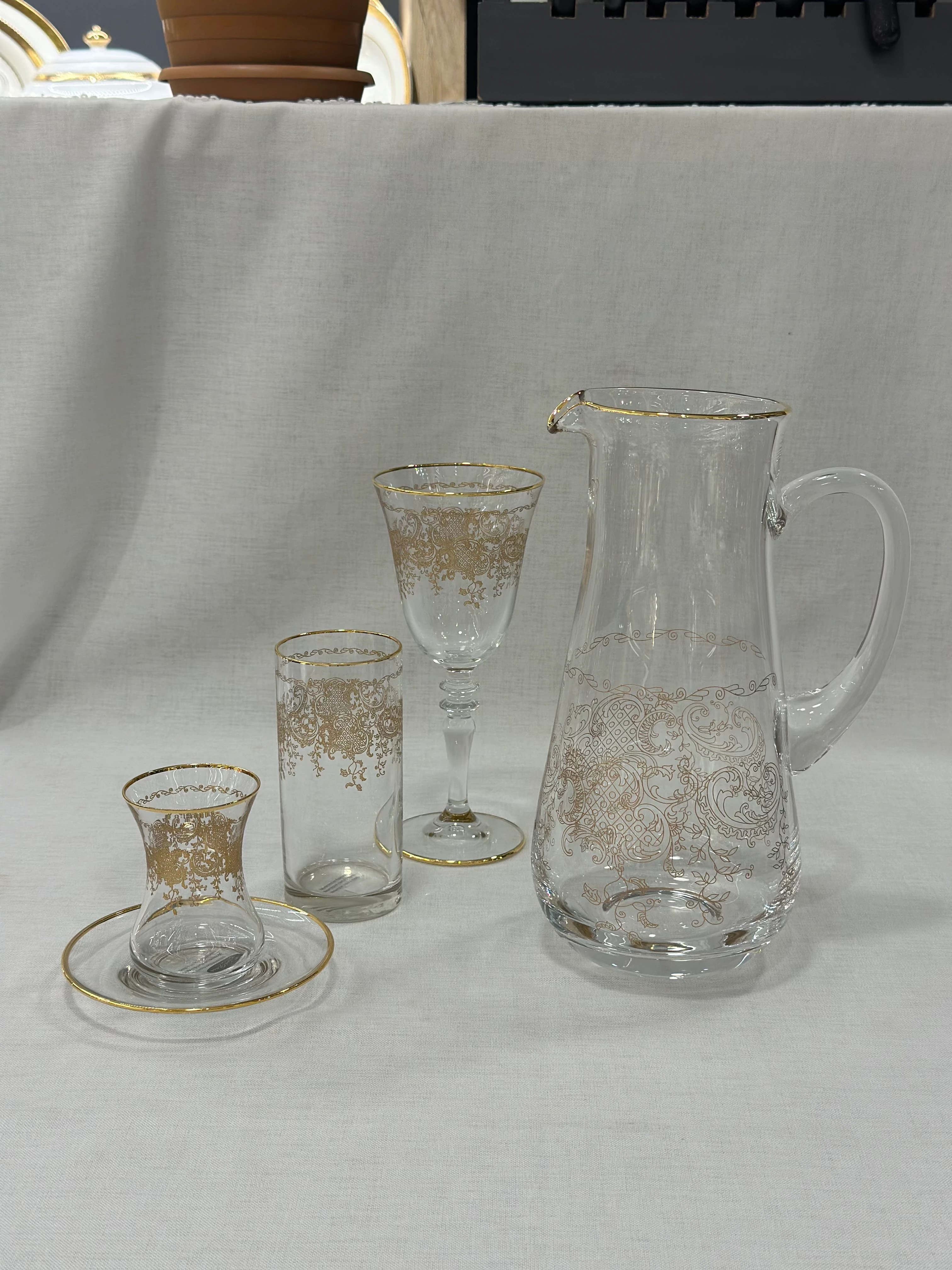 Milano Gold 49 Parça 12 Kişilik Bardak Seti