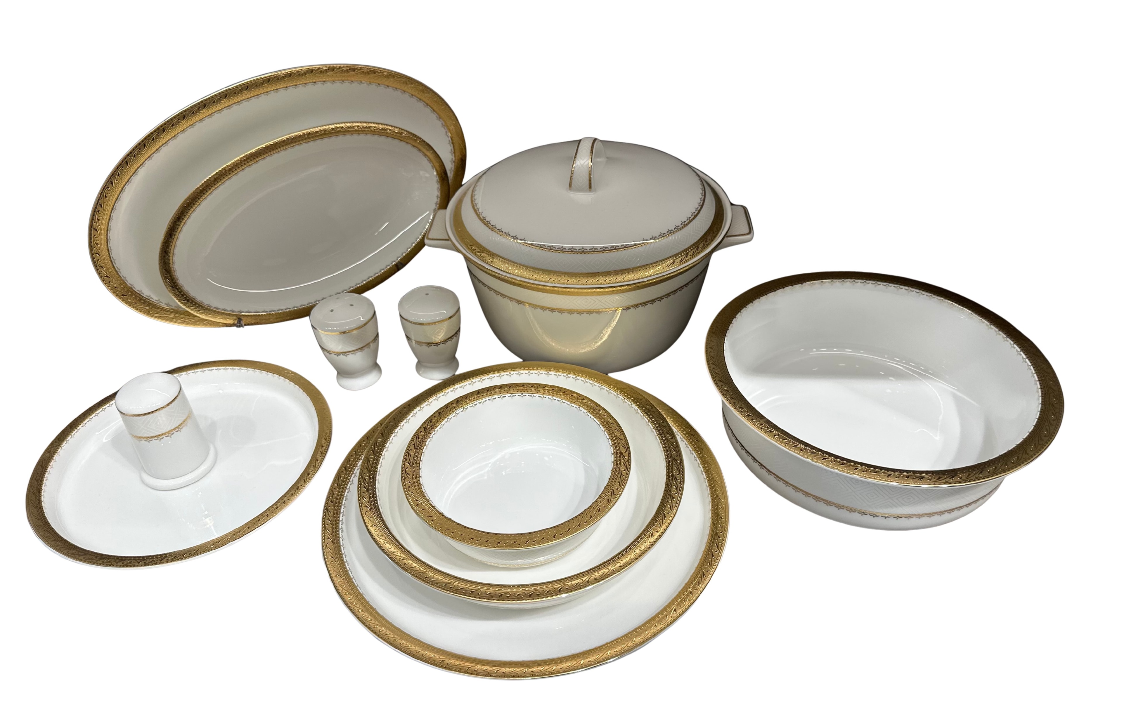 Royking 60 Parça 12 Kişilik Yemek Takımı Gold