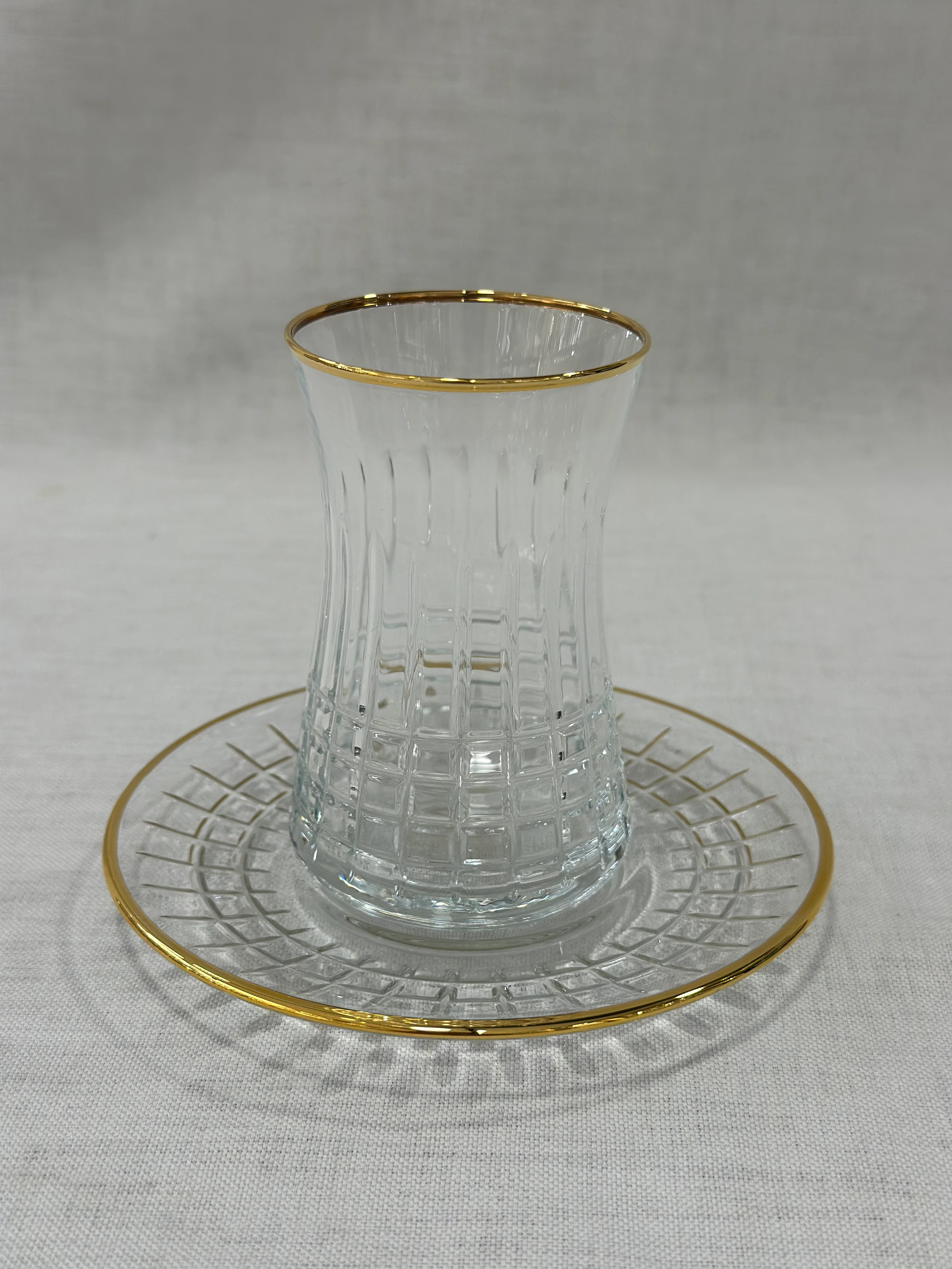 S.GLASS EL KESME ALTIN BANT 49 parça 12 kişilik bardak seti