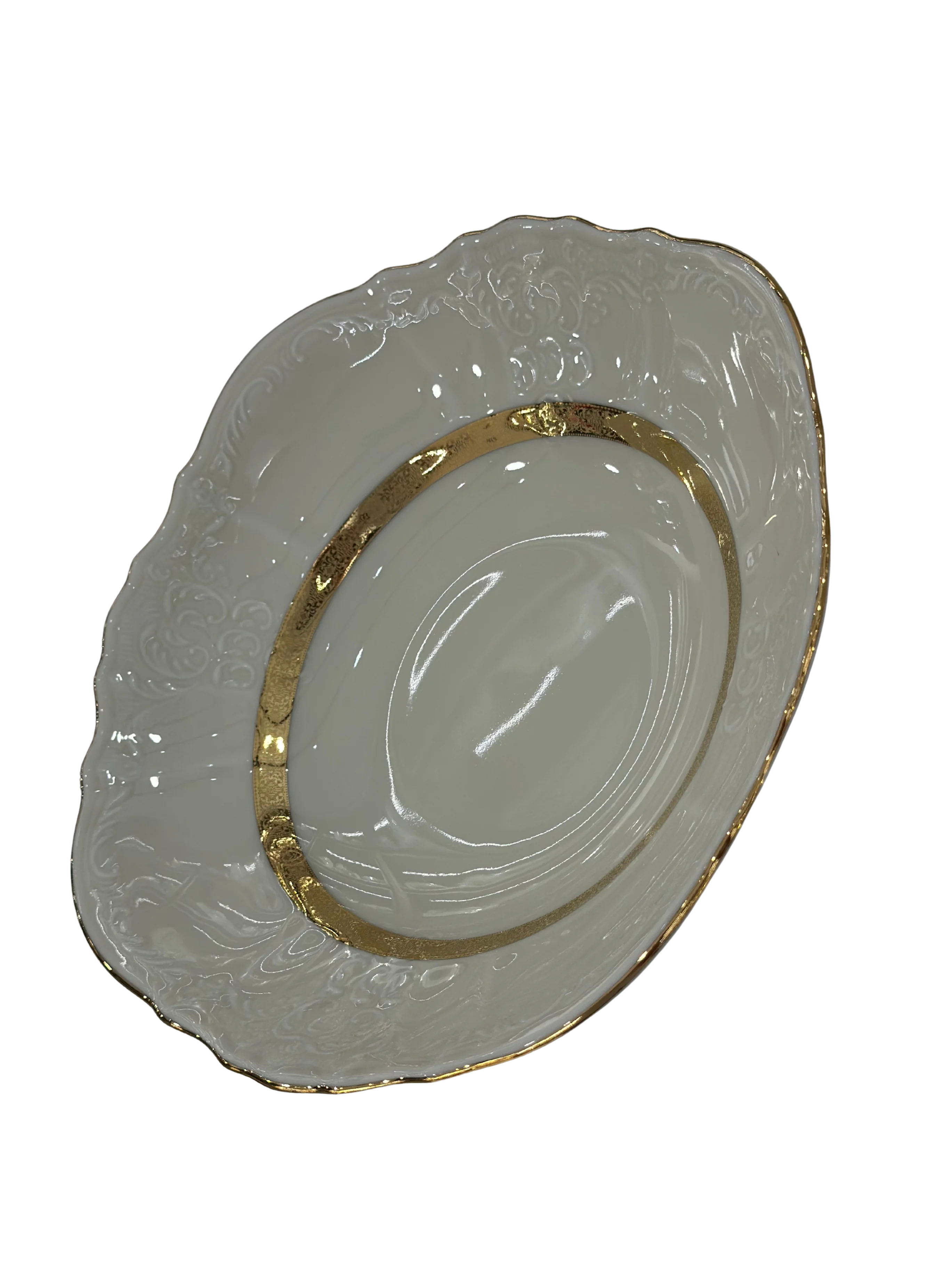 BERNADOTTE ÇİFT BANT ALTIN 77 Parça 12 Kişilik Yemek Takımı