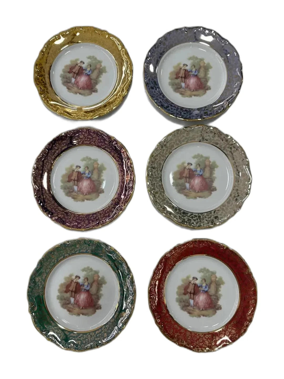 S.Clarıy italyan el yapımı 17 cm ikramlık 6 adet tabak