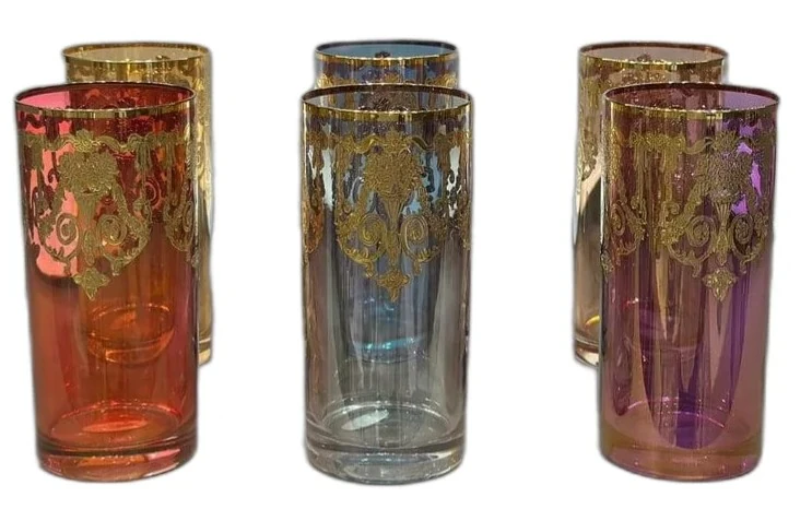 Monalisa 6 Renk Asorti Meşrubat Bardak Seti