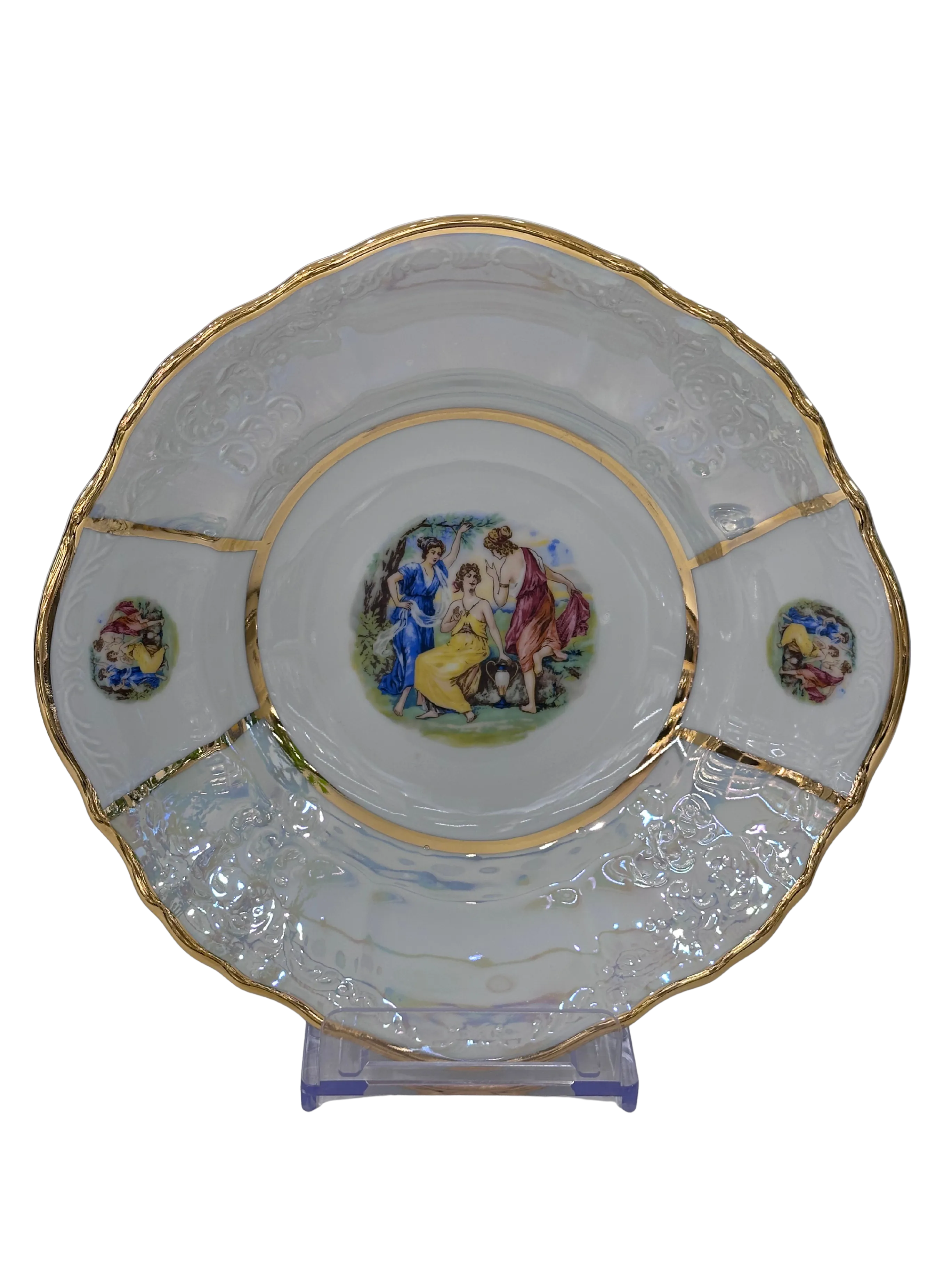 JEREMY RÖLYEF NEW PAERL FLOWERS 72 PARÇA 12 KİŞİLİK YEMEK TAKIMI