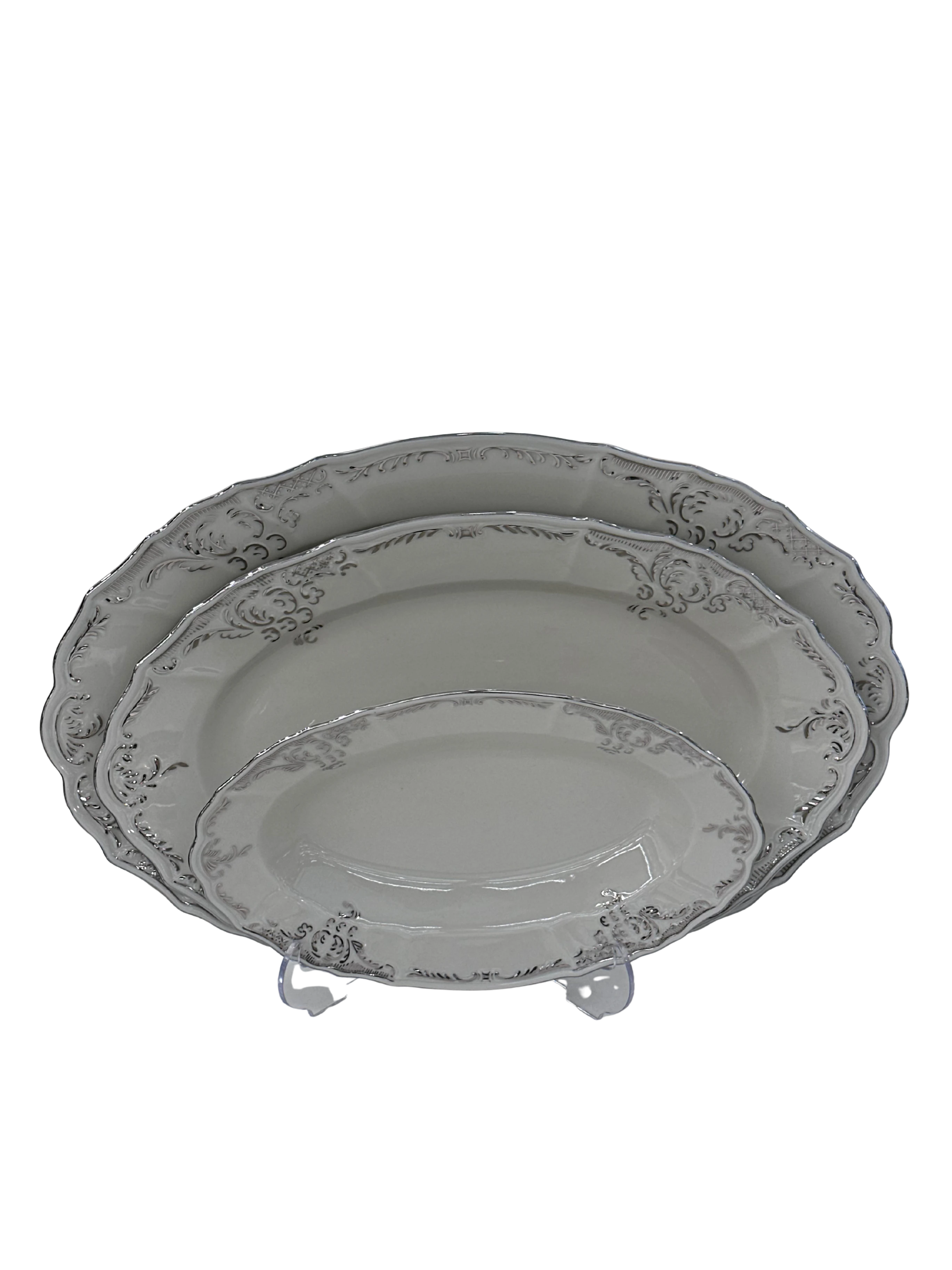 BERNADOTTE İNGİLİZ PLATİN 77 Parça 12 Kişilik Yemek Takımı