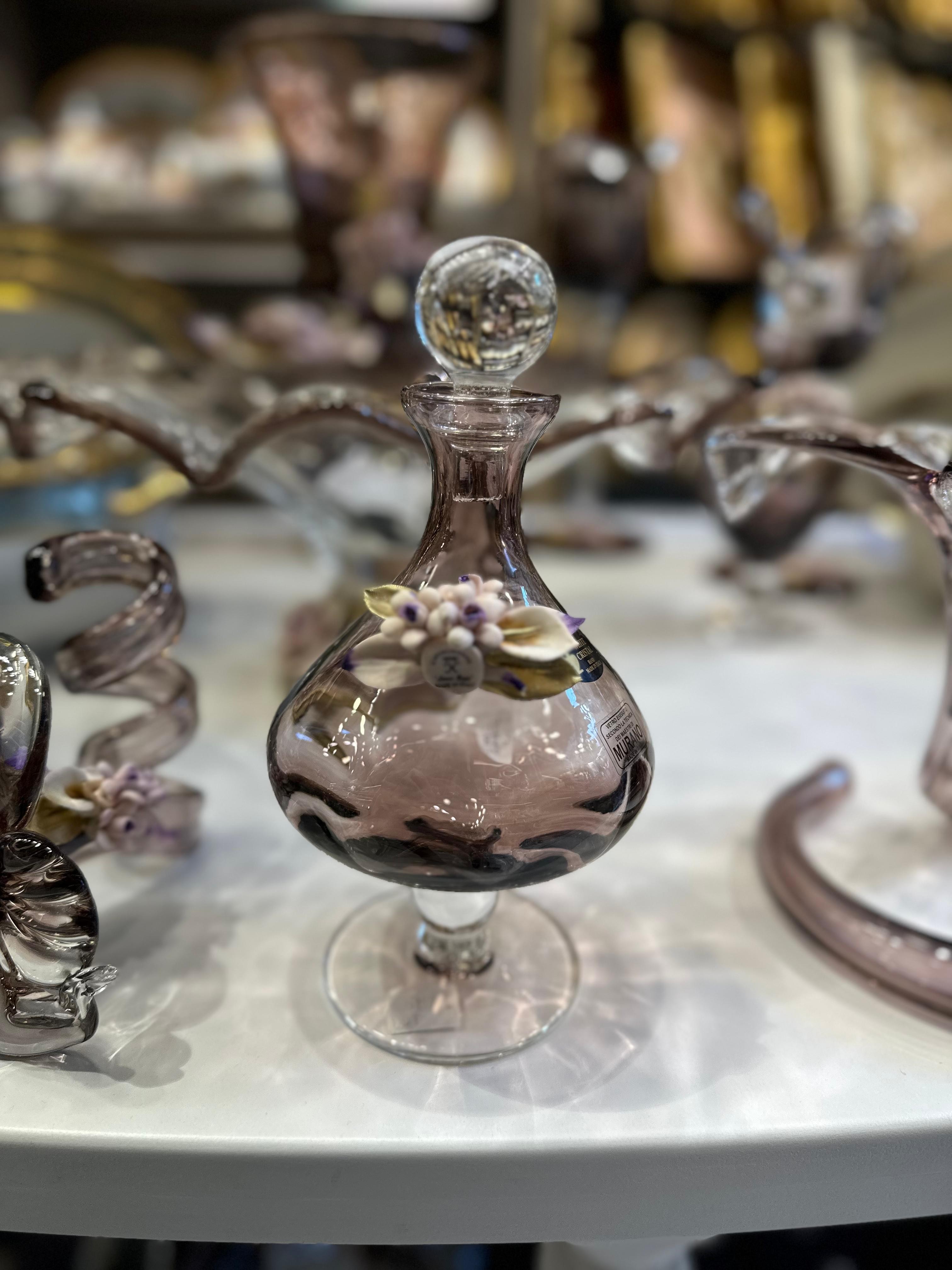 Murano İtalyan El Yapımı Karaf - 1002