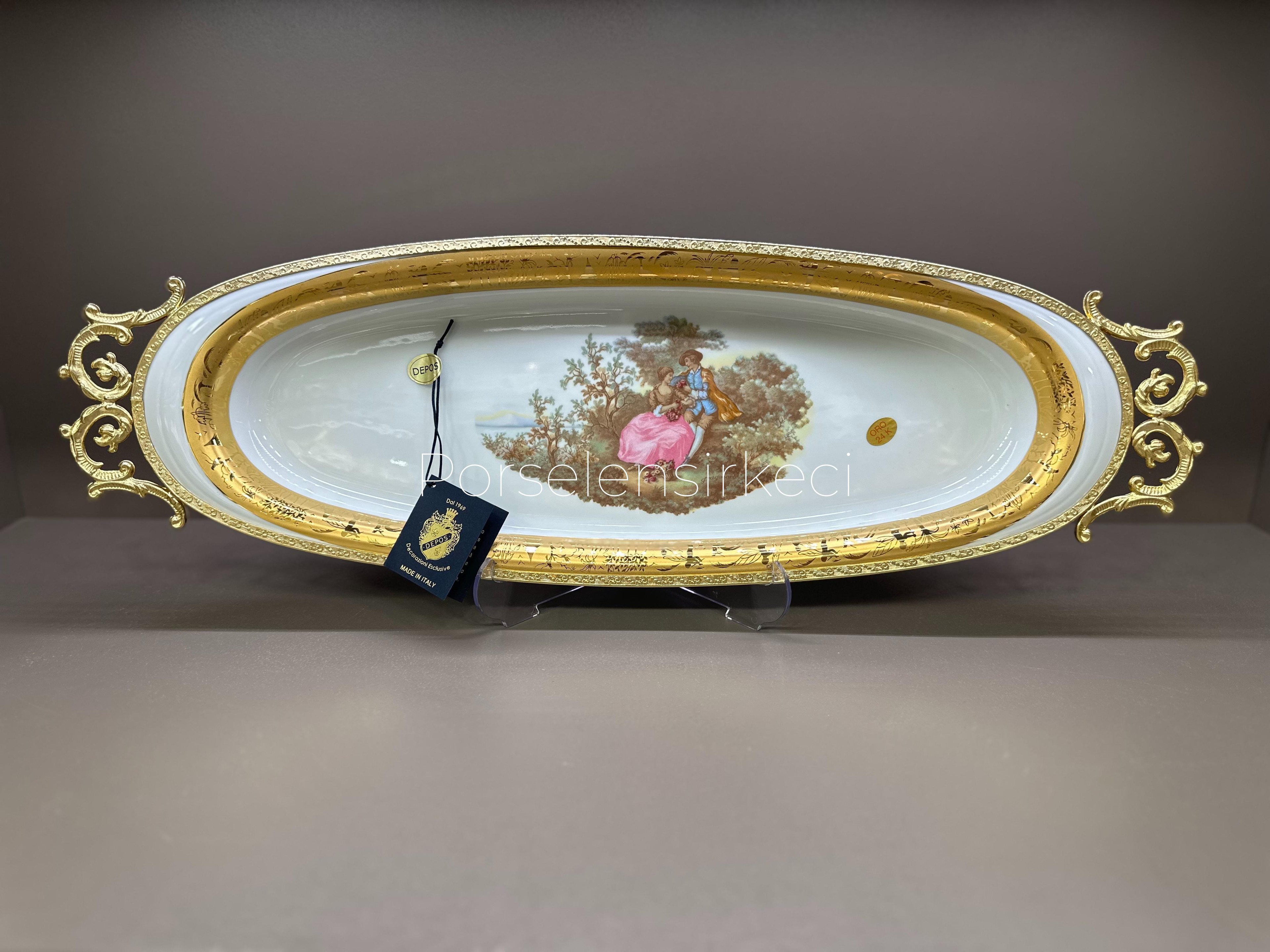 Depos T.Limoges Fragonard Oval Büyük Servis (19x52 cm)