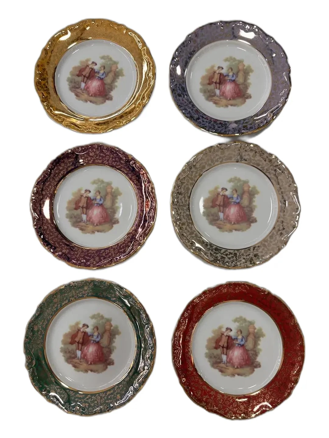 S.Clarıy italyan el yapımı 17 cm ikramlık 6 adet tabak