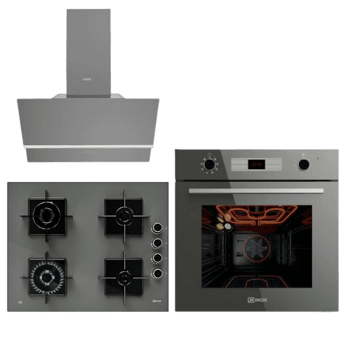 Ukinox Turbo Gri Ankastre Set
