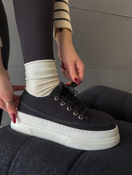 Kadın Sneaker Spor Ayakkabı Kotnel - Siyah