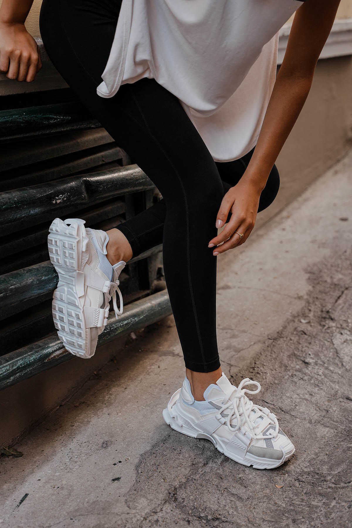 Lopez Beyaz Bağcıklı Kadın Sneaker Ayakkabı