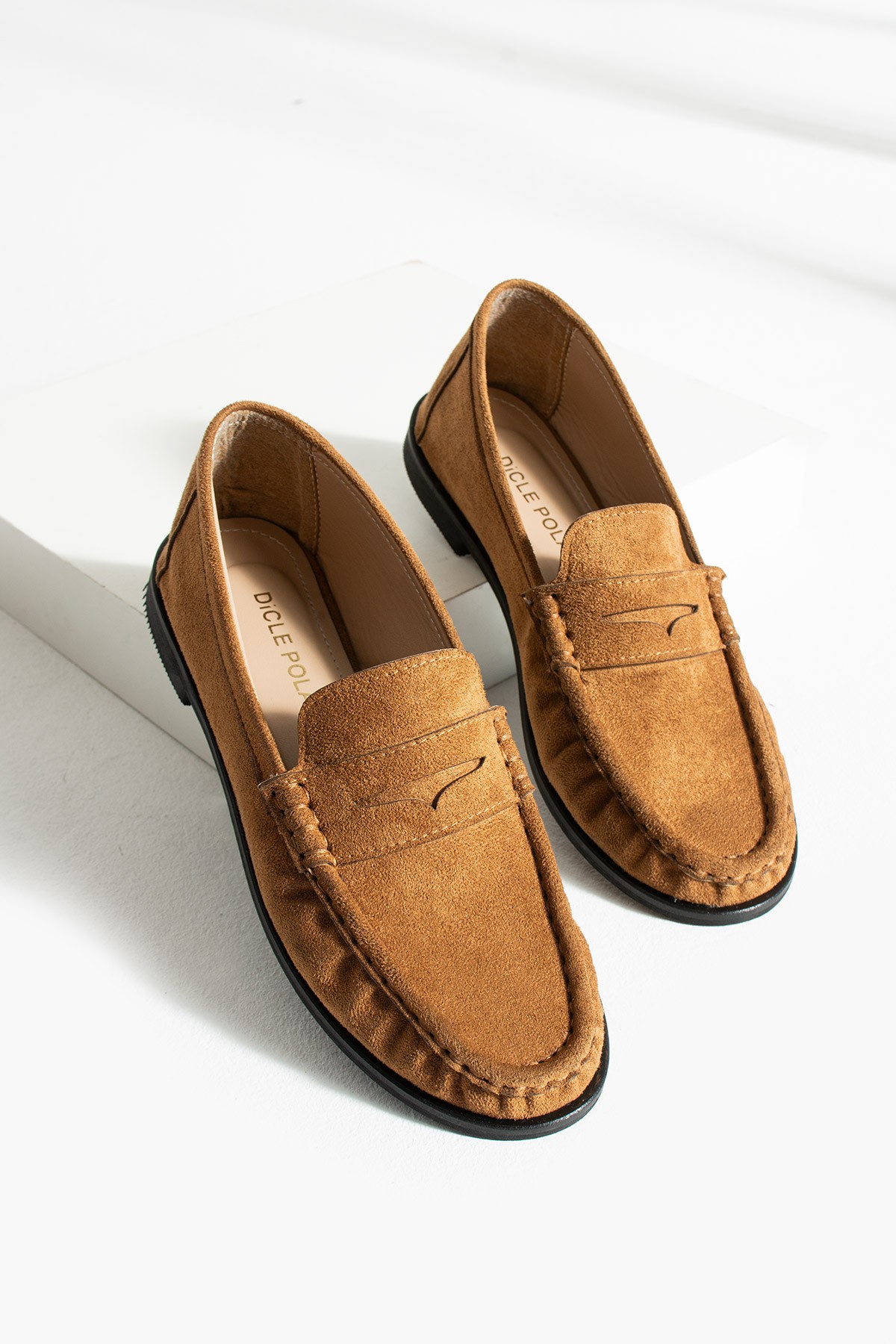 Lucy Kadın Loafer Saraç Detaylı Rahat Günlük Ayakkabı Taba Süet