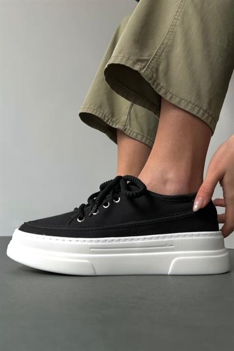 Kadın Sneaker Spor Ayakkabı Kotnel - Siyah