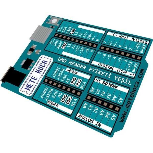 Arduino Uno Header Etiketi - Yeşil Satın Al | Robolink Market