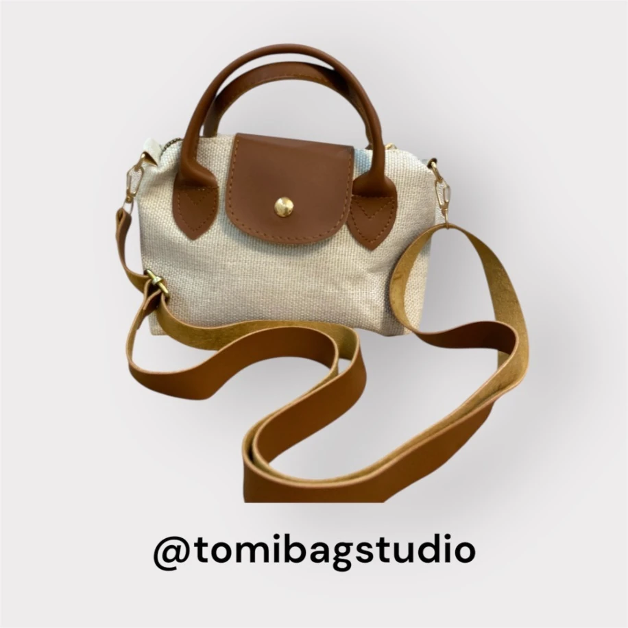 Mini Champ Model Kahverengi-Krem Keten