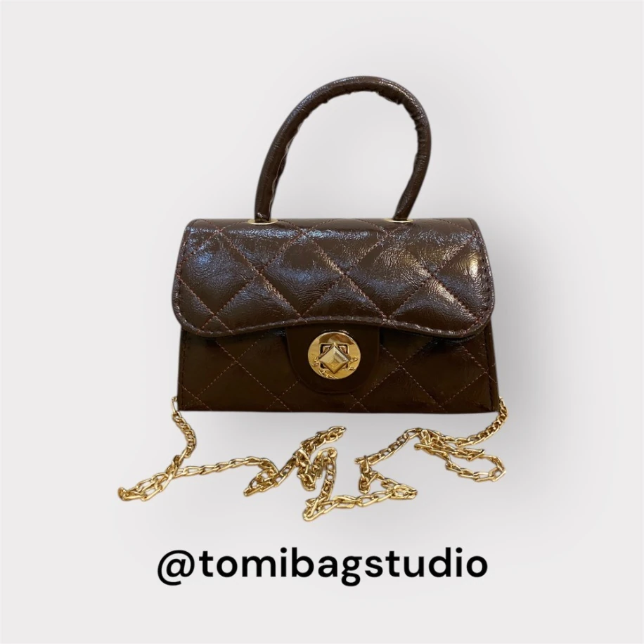 Acı Kahve Deri El ve Omuz Çantası