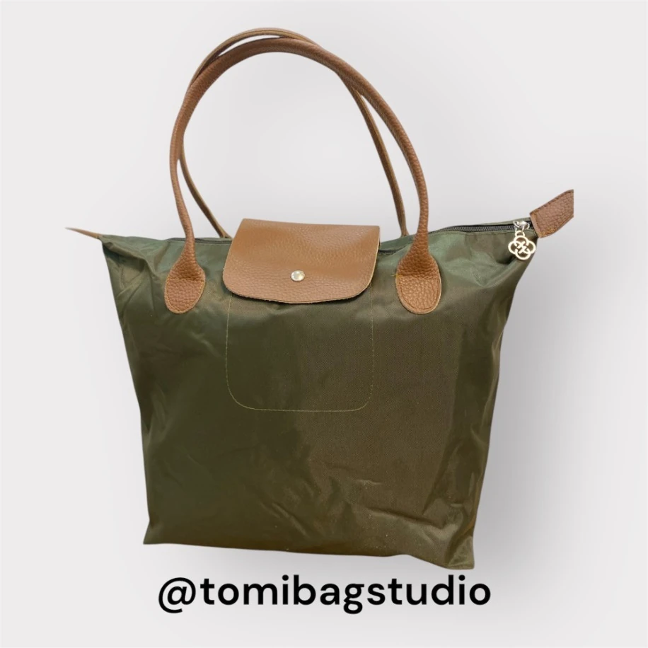 Champ Model Asker Yeşili – Büyük El ve Omuz Çantası