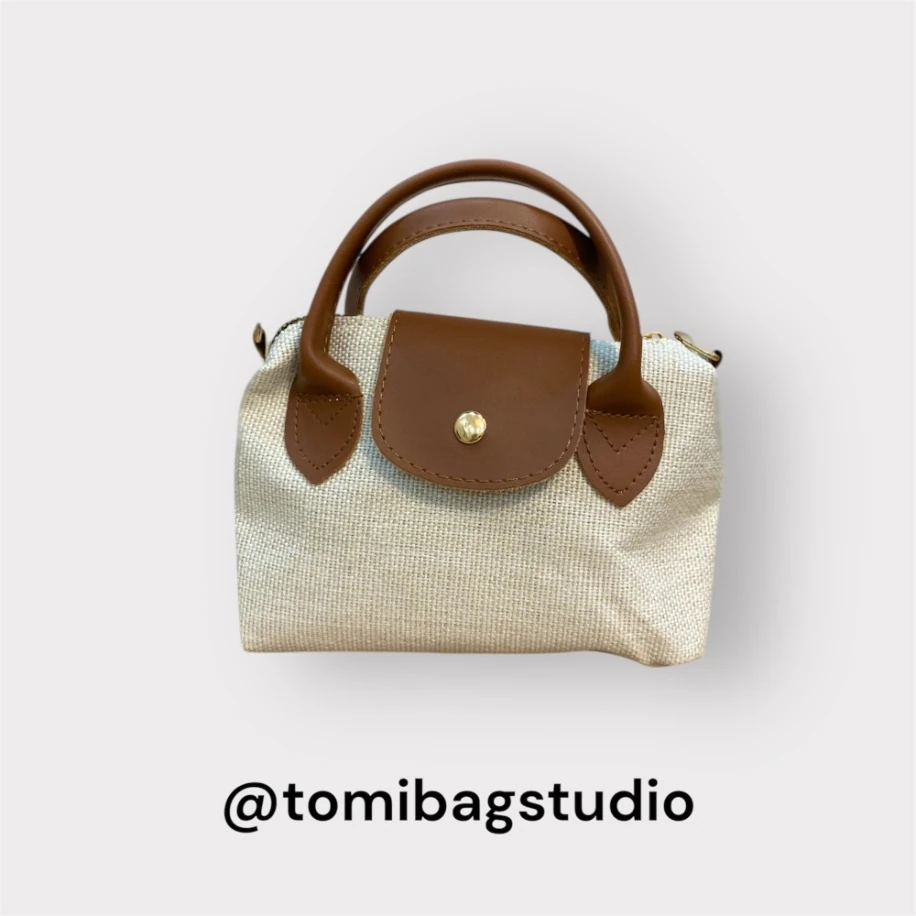 Mini Champ Model Kahverengi-Krem Keten