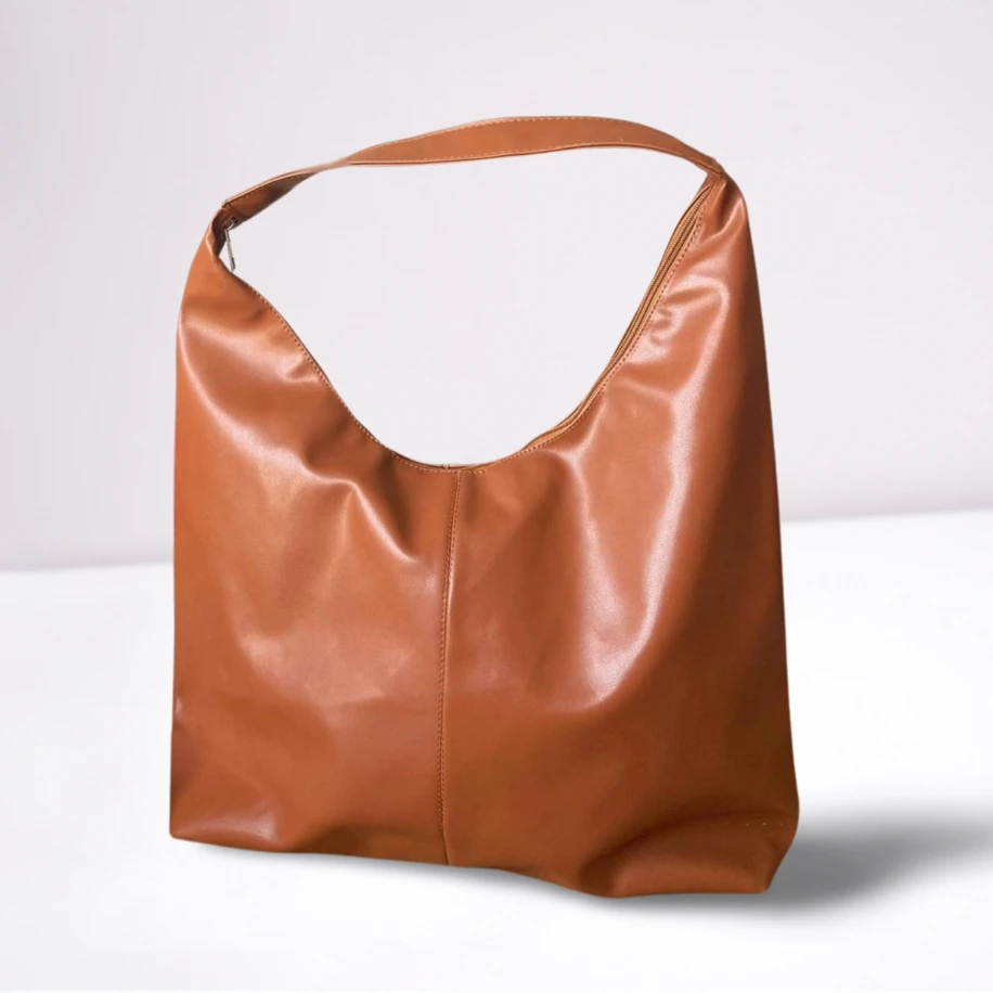 Taba Rengi Büyük Boy Omuz Çantası