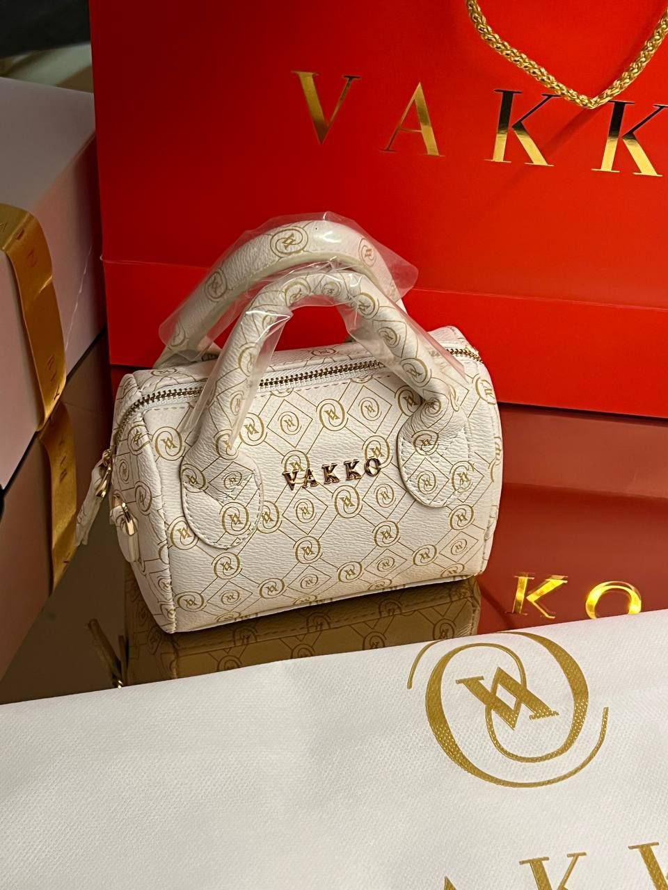 Vakko Model beyaz-krem Mini Çanta