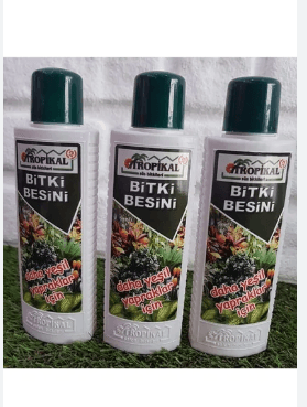 Yeşil Yapraklı Bitkiler İçin Bitki Besini 3 Adet 225 Ml Sıvı Gübre  Besini Bitki Vitamini
