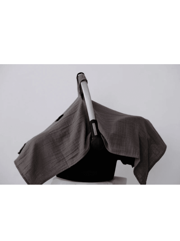  Çift Kat Müslin Kumaş Çıtçıtlı Puset Örtüsü 75x100cm