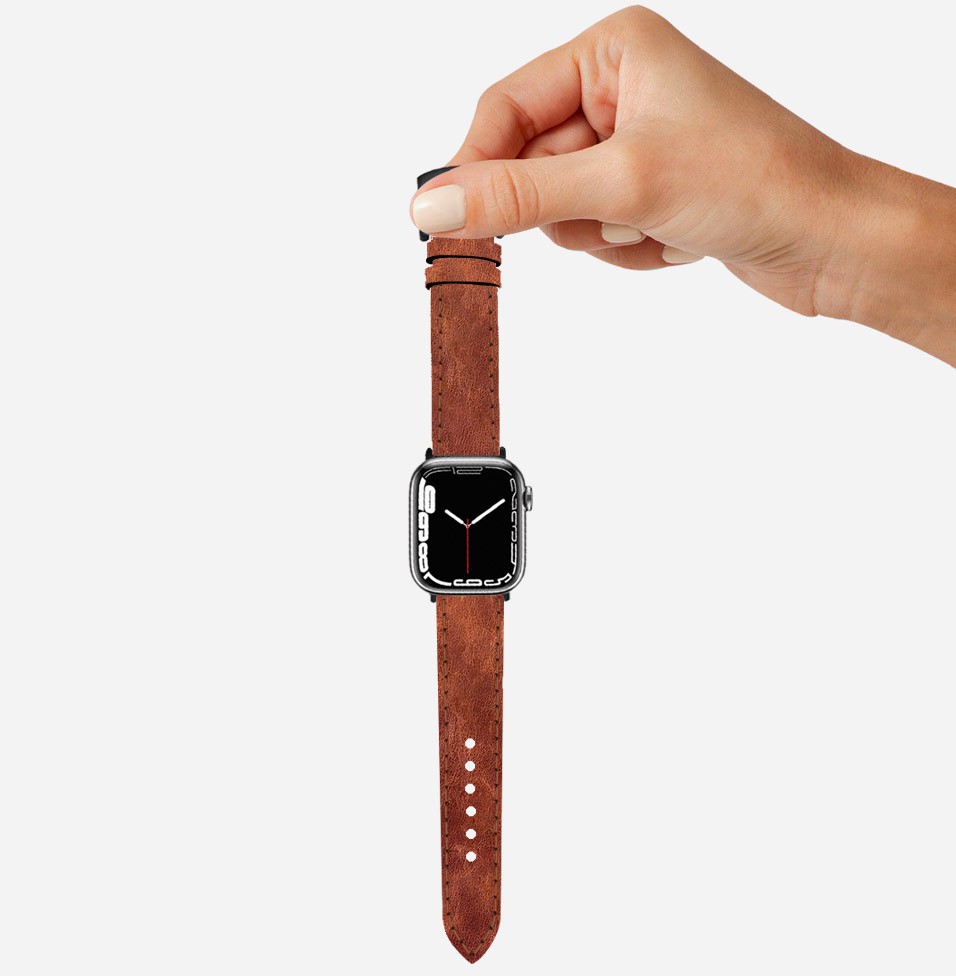 Vintage Deri Apple Watch Kayışı