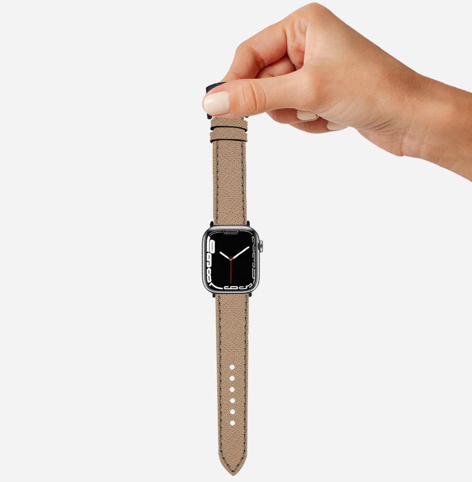 Saffiano Deri Apple Watch Kayışı