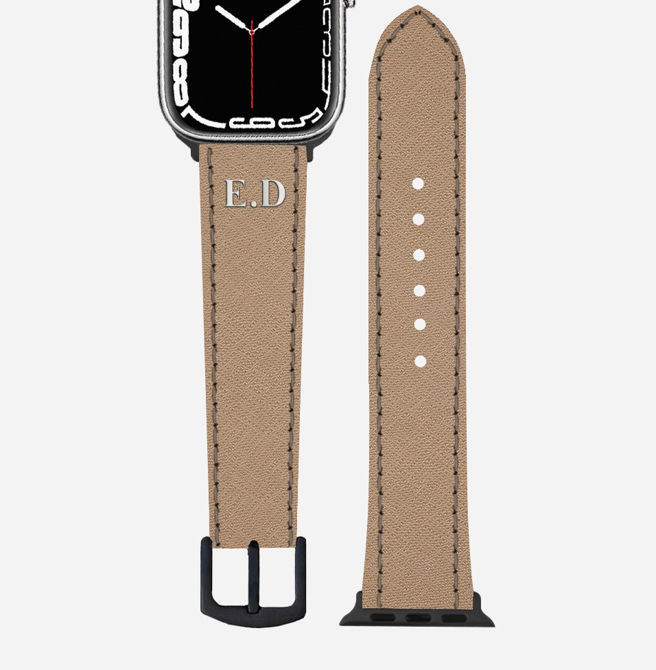 Saffiano Deri Apple Watch Kayışı