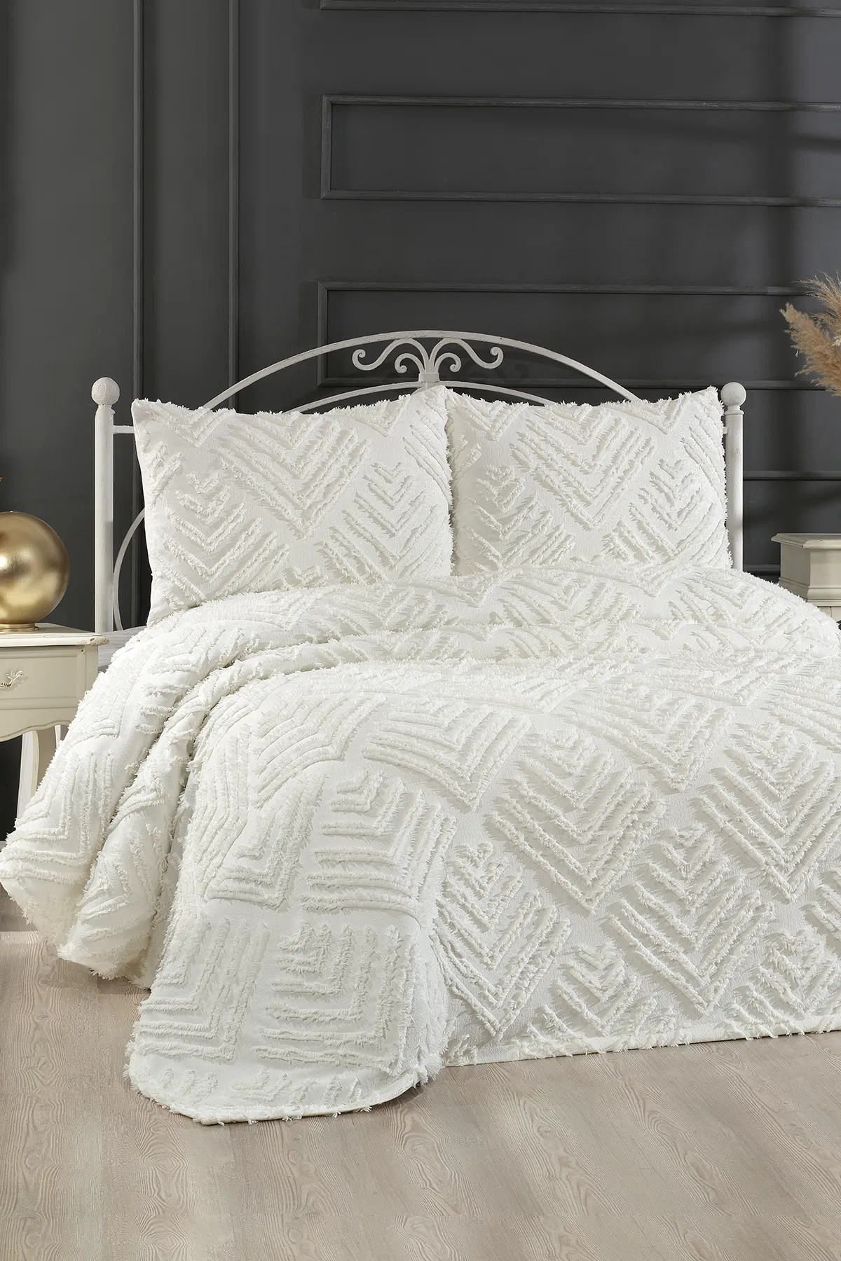 Mine 3 Parça Çift Kişilik Pike Takımı 