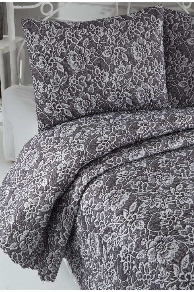 Lara Ultrasonik Kapitoneli 5D Baskılı Çift Kişilik Pike Takımı