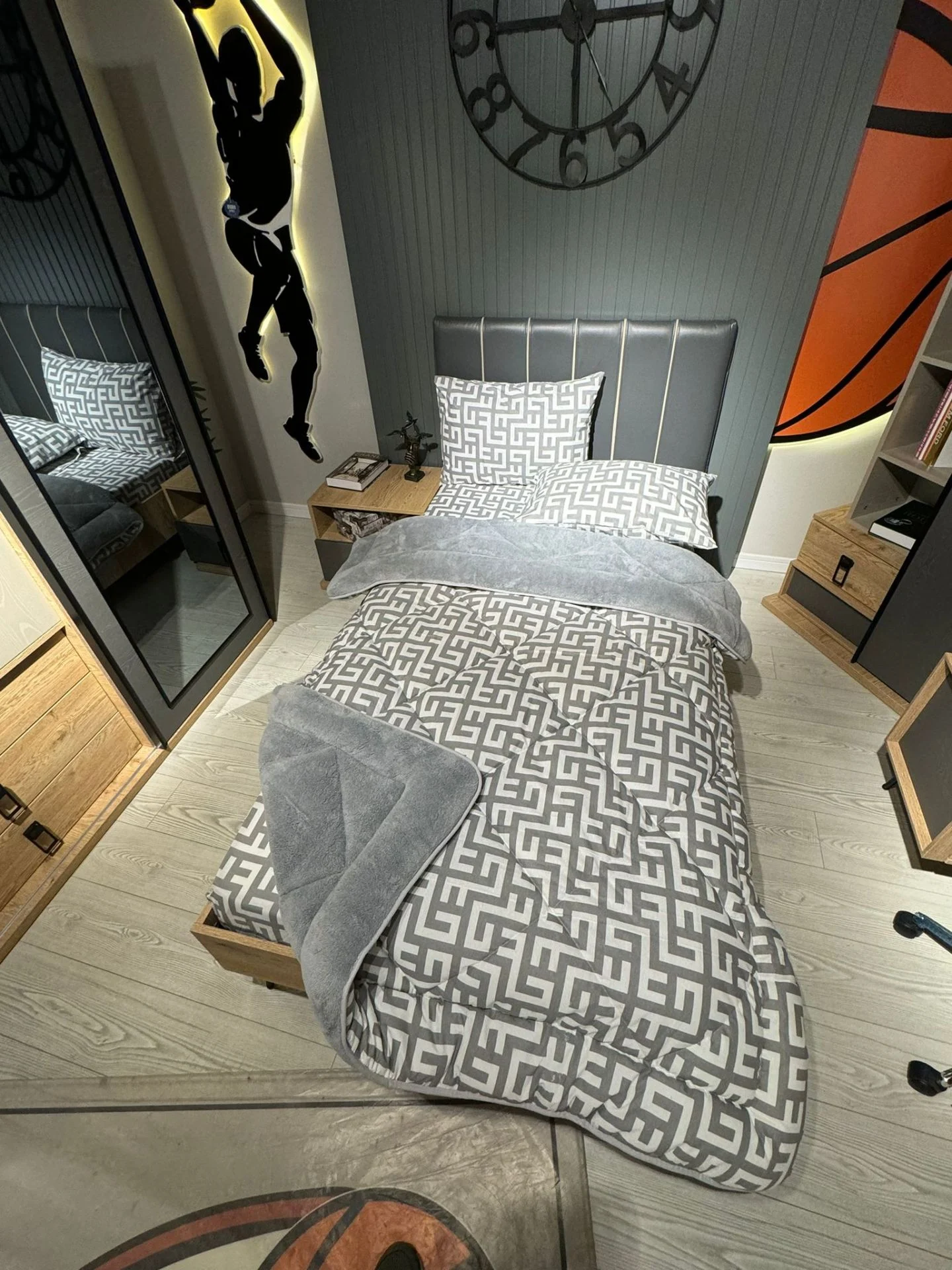 Labirent Tek Kişilik Welsoft Pufidik Uyku Seti  (Lastikli Çarşaflı)