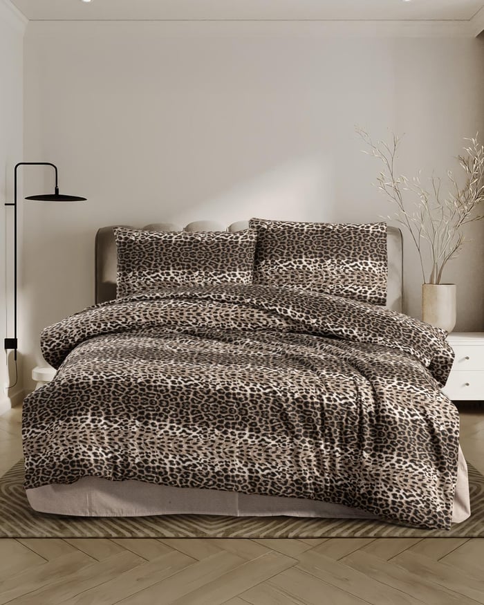 Leopar Çift Kişilik Nevresim Takımı