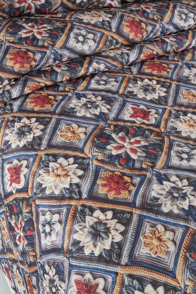 Rüya Ultrasonik Kapitoneli 5D Baskılı Çift Kişilik Pike Takımı