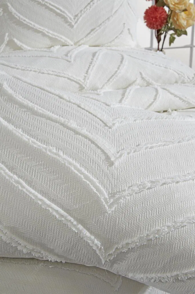 Serra 3 Parça Çift Kişilik Pike Takımı Gri