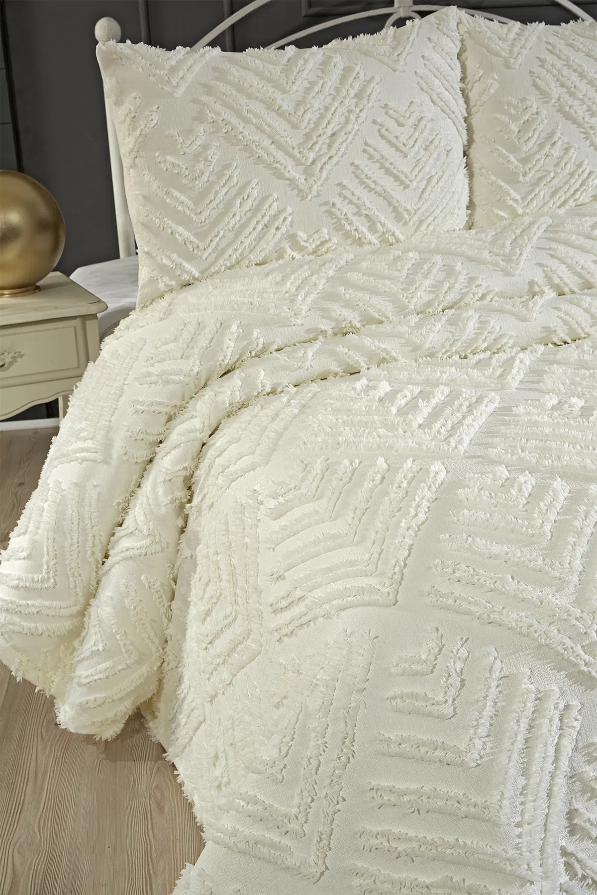 Mine 3 Parça Çift Kişilik Pike Takımı 