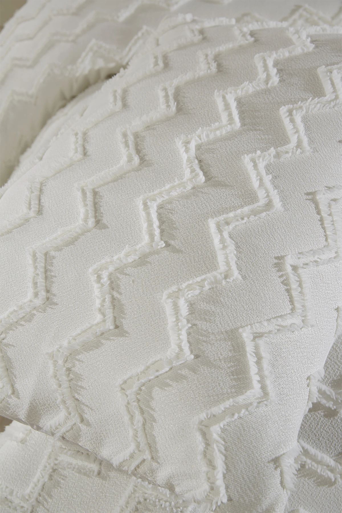 Lidya 3 Parça Çift Kişilik Pike Takımı Krem