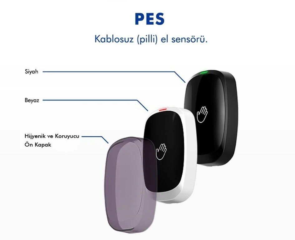 KONTAL PES Kablosuz Pilli El Sensörü 