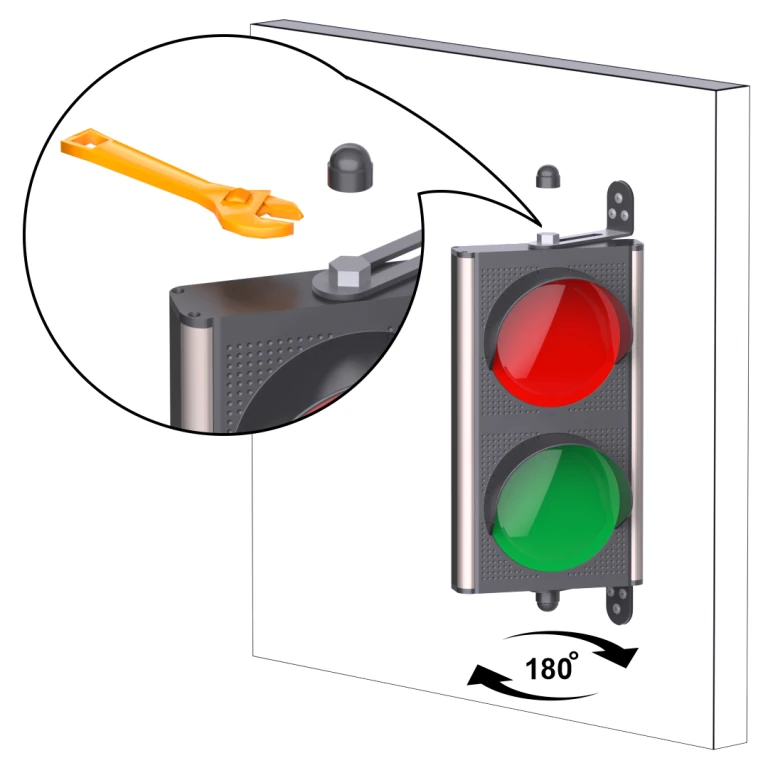 KONTAL TRFL2 Trafik Lambası - 180° Hareketli  