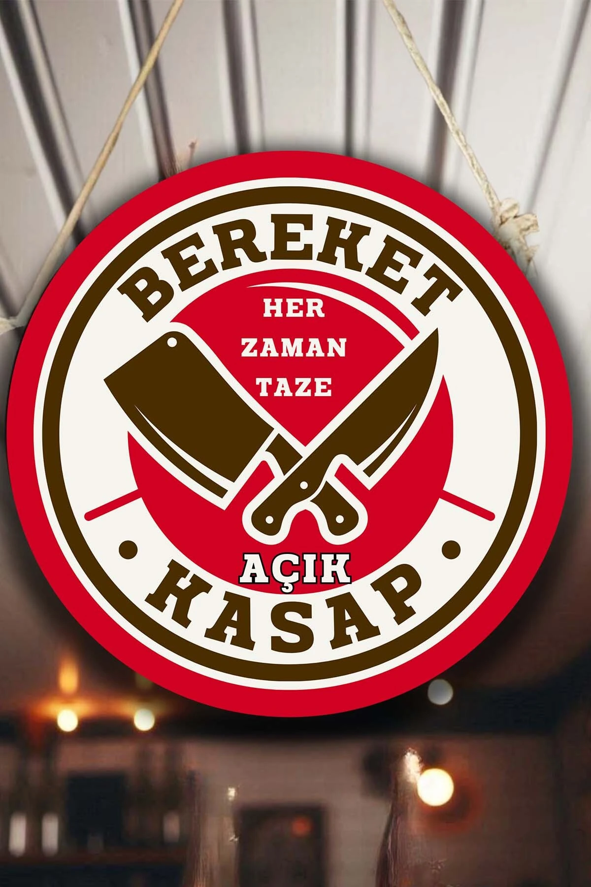 Kişiye Özel Kasap Dükkanı Açık Kapalı Kapı Süsü – İsme Özel Et Market Tabelası, Kasap Dekorasyonu